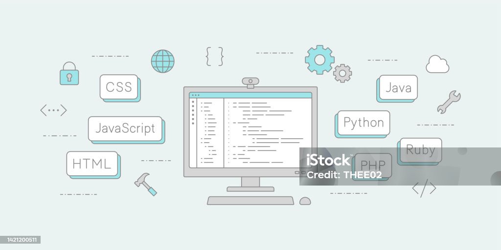 Conceptual Illustration Of Web Programming Conceptual Illustration Of ...