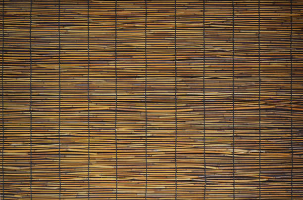 istock Close up of brown bamboo screen 1421204894