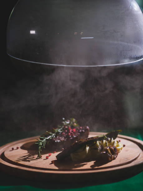 istock a fresh steak and vegetables on the plate 1421205394