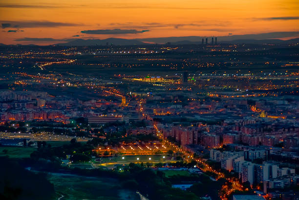 istock View of a city at night 1421207209