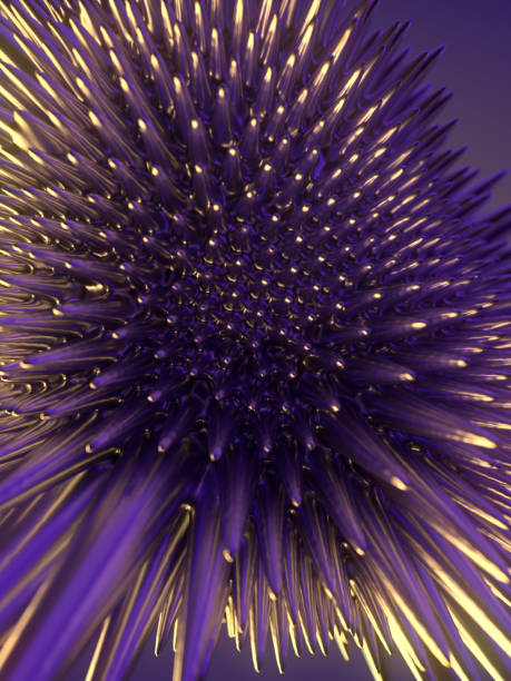 composizione magica con fantastica goccia di ferromagnete. sfondo astratto. illustrazione digitale con rendering 3d - ferrofluid foto e immagini stock