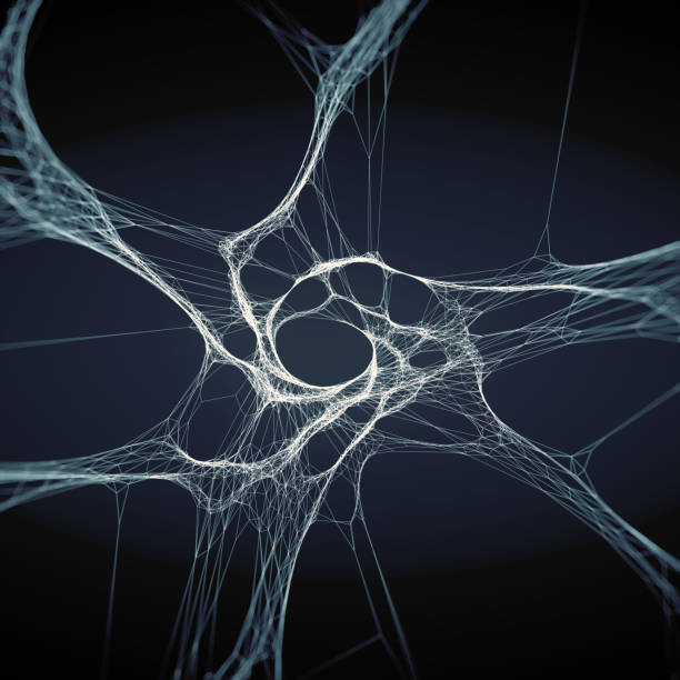 Abstract organic structure. Futuristic background. 3d rendering digital illustration