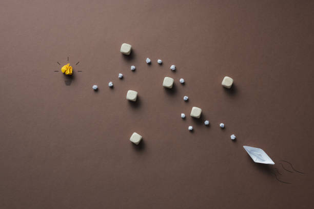 istock Conceptual image of overcoming problems in innovation 1421209451
