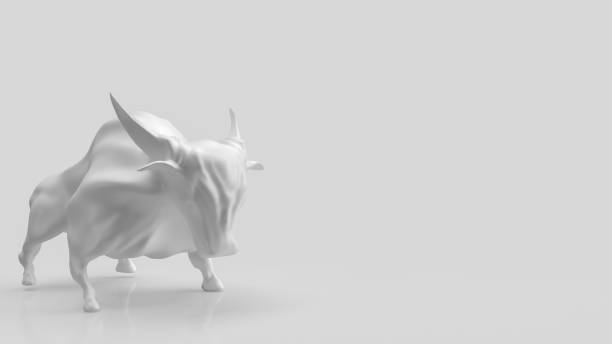 istock The white bull on clear background for business concept  3d rendering 1421210189