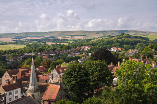 istock Lewes Town from the rooftops 1421211617