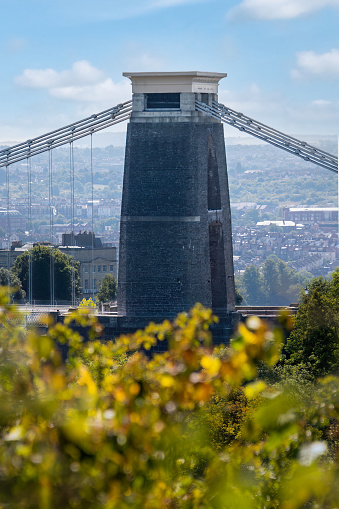 The viewpoint of the Clifton Suspension Bridge seen from Leigh Woods