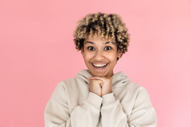 istock Enthusiastic African American woman 1421225054