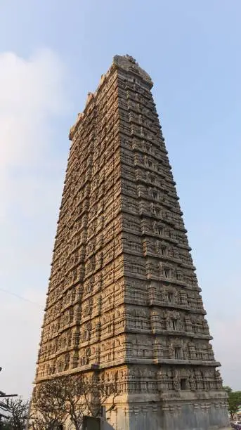 The Tall 20Storied Raja Gopura of Murudeshwar, Uttara Kannada, Karnataka, India.