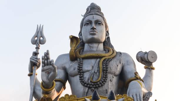istock Statue of Lord Shiva During Sunset, Murudeshwara. 1421233530