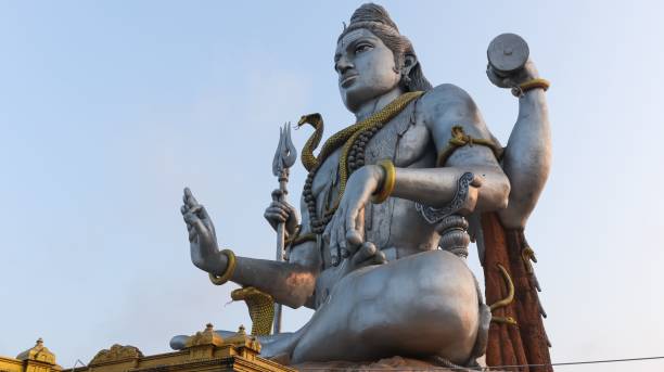 istock Statue of Lord Shiva During Sunset, Murudeshwara. 1421233534
