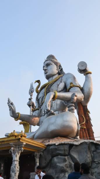 istock Statue of Lord Shiva During Sunset, Murudeshwara. 1421233543