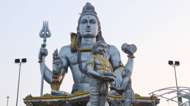 istock Statue of Lord Shiva During Sunset, Murudeshwara. 1421233596