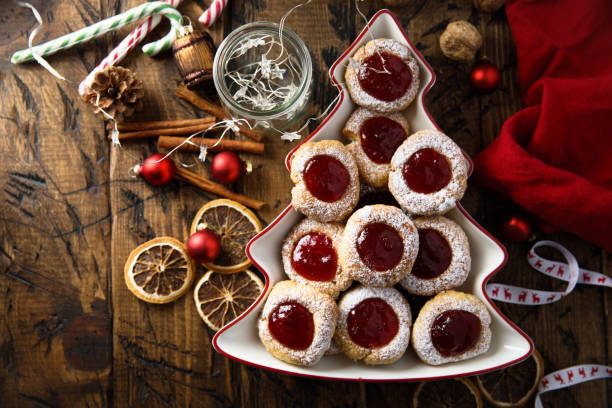 istock Christmas cookies with jam 1421251911