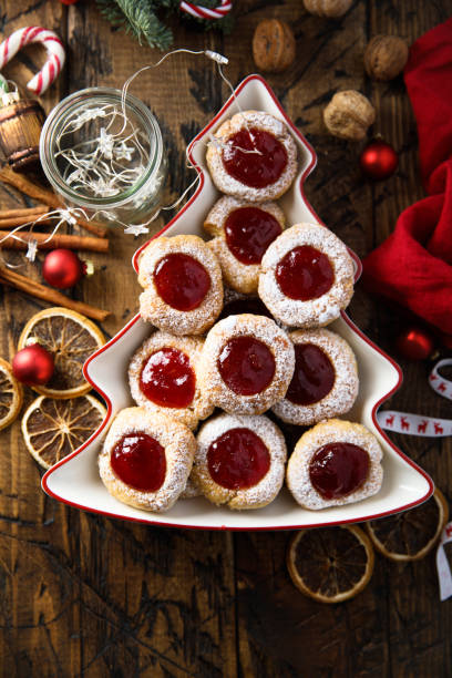istock Christmas cookies with jam 1421253386