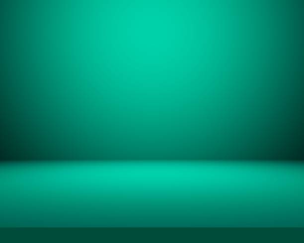 istock Green background, green table background for display product 1421253832
