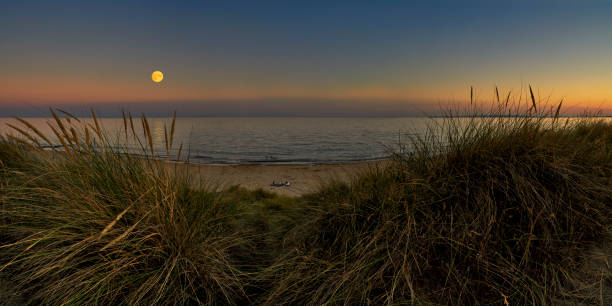 istock Southbourne Beach Sunset Panorama 1421254760