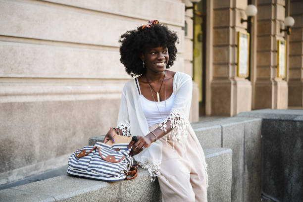 istock Happy African American female student preparing to go on a class 1421255498