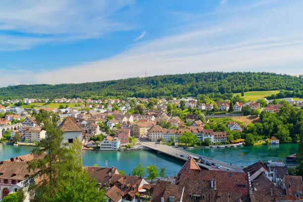 Panoramic view of Schaffhausen city, Switzerland