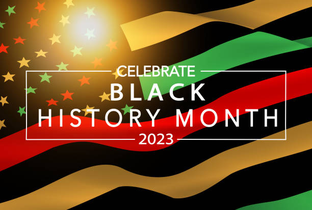 흑인 역사의 달 미국 배경 - black history month stock illustrations