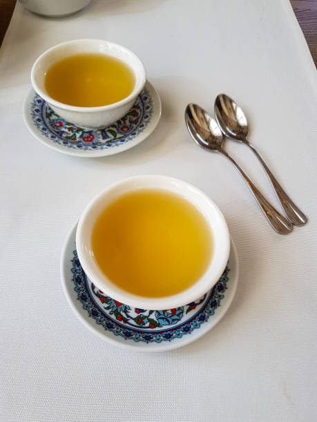 istock Two tea bowls in a restaurant 1421268503
