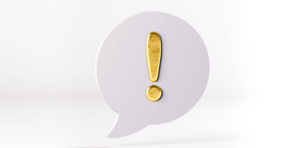 istock Abstract icon with exclamation mark for concept design. Abstract concept. Attention sign. Investment business. Inflation concept. Concept art. Warning sign. 1421278124