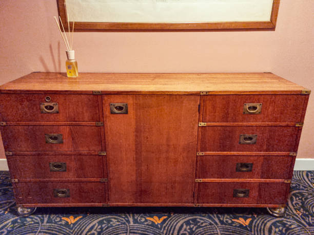 istock Old antique rustic chest of drawers 1421278592