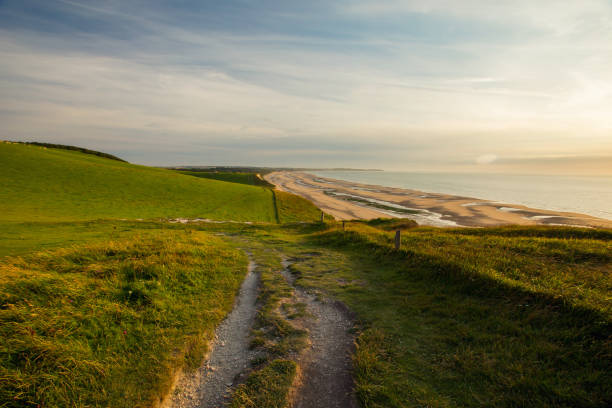 istock Cliffs on a beach in Cap Blanc Nez, France 1421290714