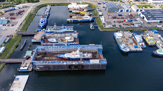 Shipyard - aerial view