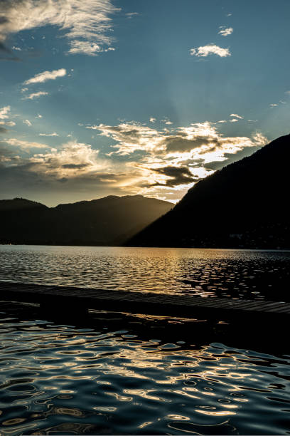 istock Lake Ossiach (Ossiacher See) at Sunset 1421294764