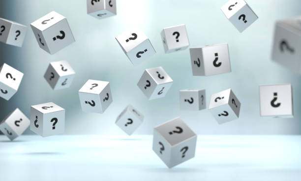 Question Mark on the cube shape dice Question Mark on the cube shape dice. Communication concept. dice photos stock pictures, royalty-free photos & images