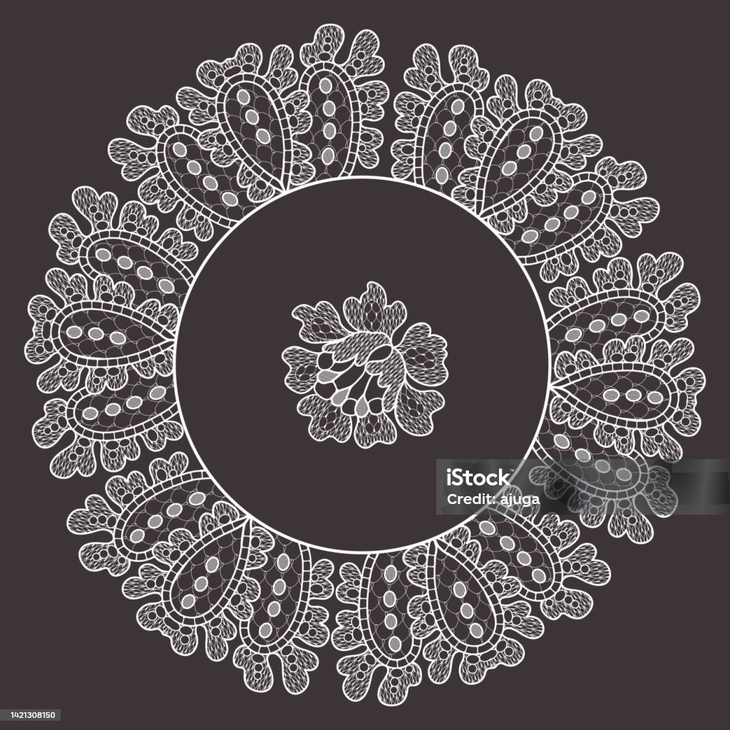 Romantic Classic Vector Lace Frame Stock Illustration - Download Image ...