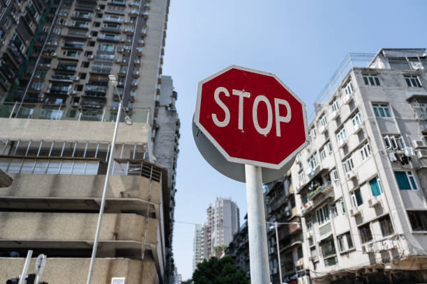 istock Stop signs on the street 1421308300
