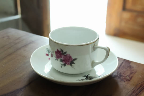 istock Decorative cups and plates for tea or coffee 1421309571