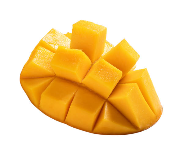 istock Beautiful delicious mango isolated on white table background. 1421310646