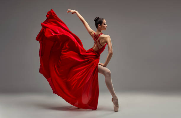 istock Young ballet dancer. Elegant dynamic dance pose full of passion and grace. 1421310819