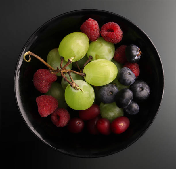 fruits grouped into categories to symbolize clustering