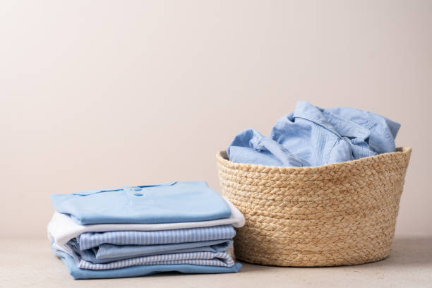 istock Laundry and dry cleaning service concept 1421316716