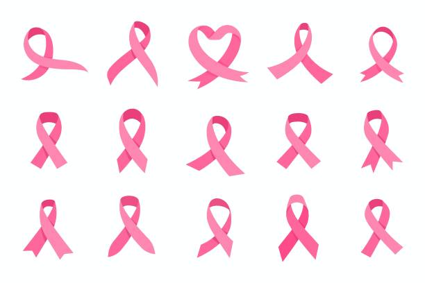 ilustraciones, imágenes clip art, dibujos animados e iconos de stock de telaraña - cancer de mama
