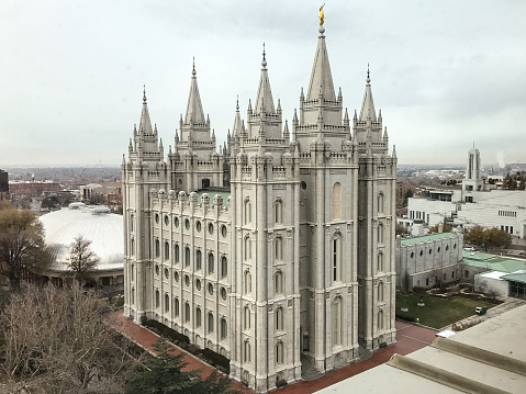 Templo de la Iglesia de Jesucristo de los Santos de los Últimos Días en Salt Lake City, utah photo