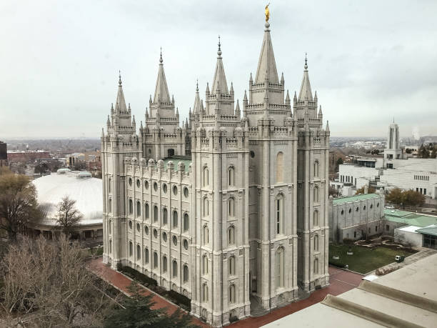 Church of Jesus Christ of Latter Day Saints temple in Salt Lake City utah Church of Jesus Christ of Latter Day Saints temple in Salt Lake City utah salt lake city mormon temple utah photos stock pictures, royalty-free photos & images