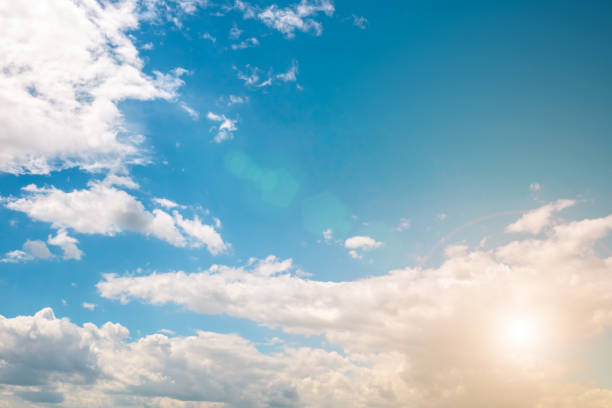 istock Soft focused view of beautiful thunderclouds. Beautiful dramatic blue sky background with fluffy clouds. 1421322680
