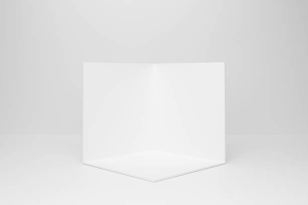 istock Abstract product presentation podium platform on the white background 1421324920