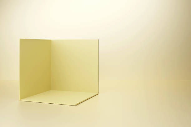 Abstract product presentation podium platform on the pastel colored background