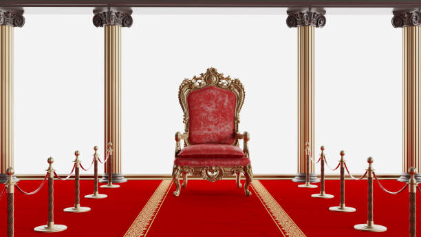 istock Red royal throne, VIP throne, VIP concept 1421328240