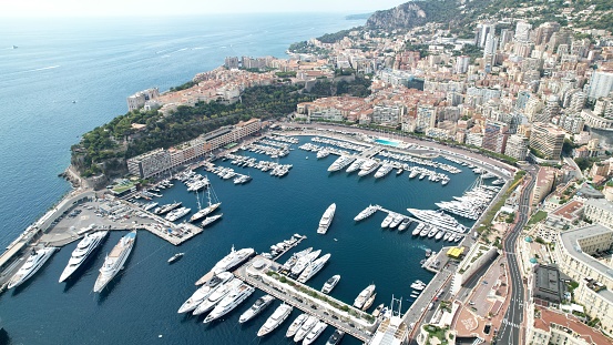 Monaco Monte Carlo sea view with yachts