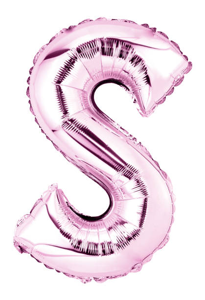 istock Letter S in pink mylar balloon isolated on white 1421349349