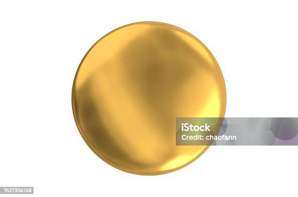Golden Badge Stock Photo - Download Image Now - Gold - Metal, Gold Colored, Gold Medal
