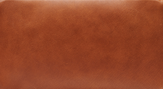 Blank brown leather background close up view. Empty seamless skin backdrop