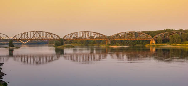 istock Panorama evening light over the bridge crossing the Wisla river in Torun 1421358321