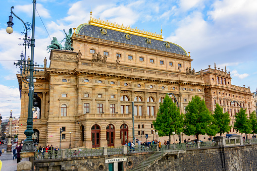 Prague, Czech Republic - May 2019: National theater in Prague